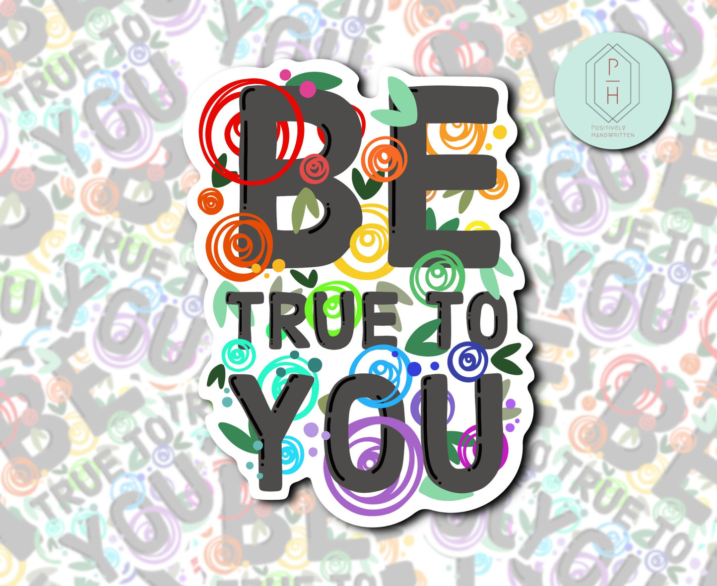 Rainbow Flower Sticker: LGBTQ+ Pride Ally Decal