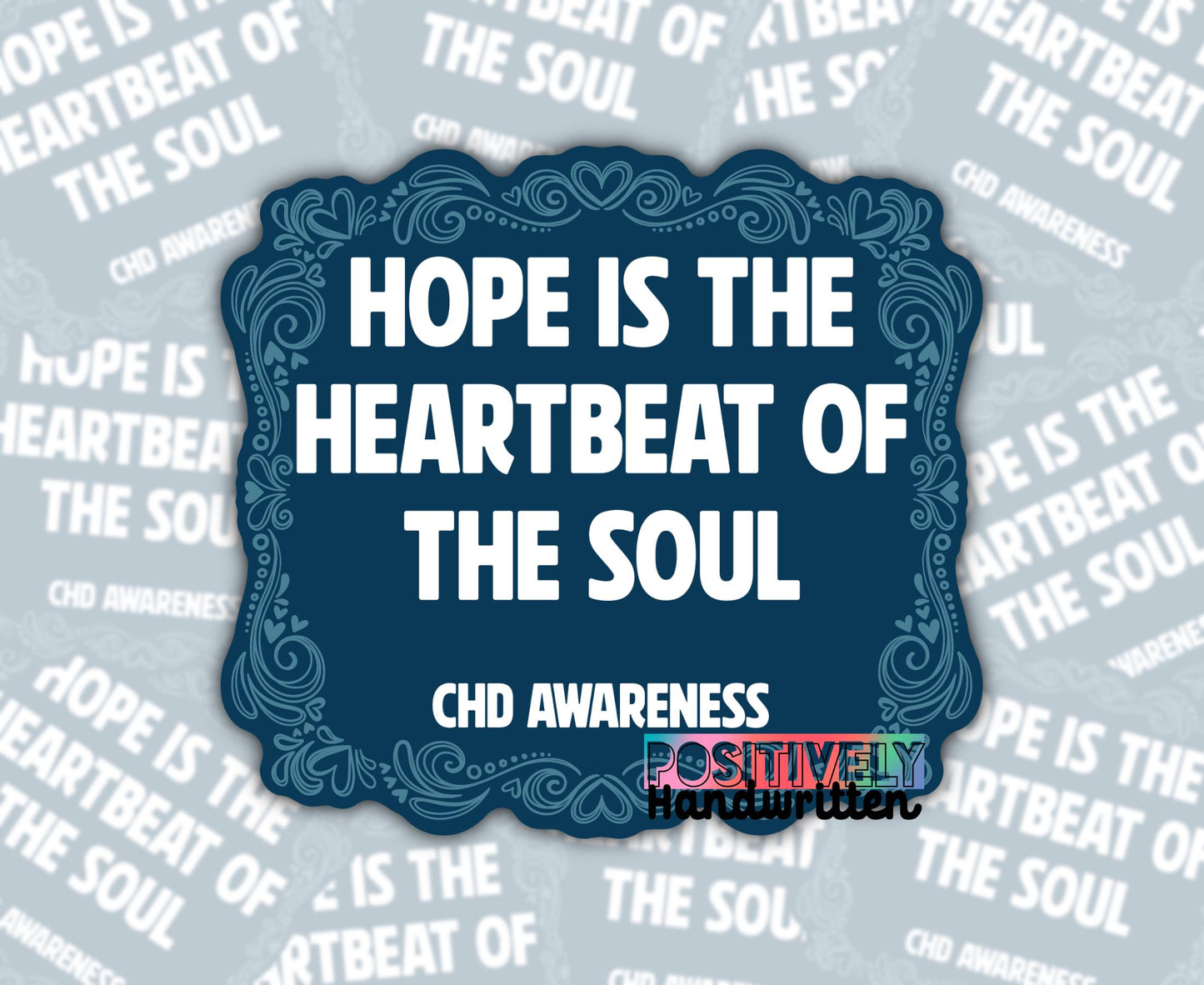 CHD Awareness Decal: Inspirational Heartbeat Sticker