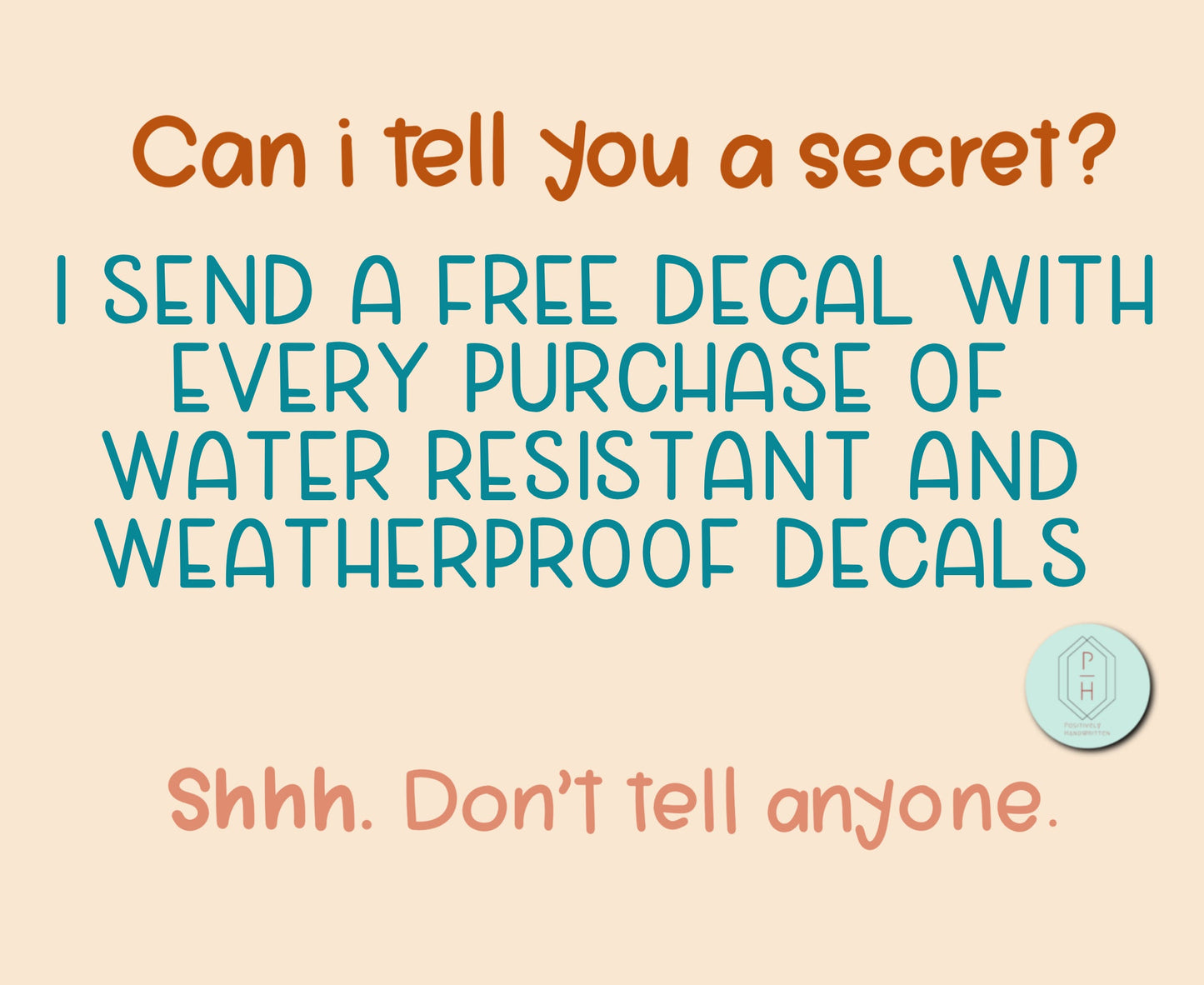 Trendy Colorful Sticker: If It's Out of Your Hands