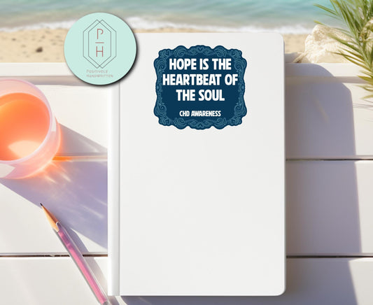 CHD Awareness Decal: Inspirational Heartbeat Sticker